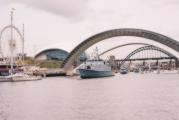 Newcastle - Millenium bridge podniesiony